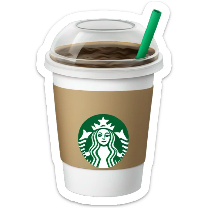 Starbucks coffee cup sticker