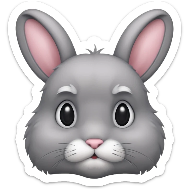 Bunny sad sticker
