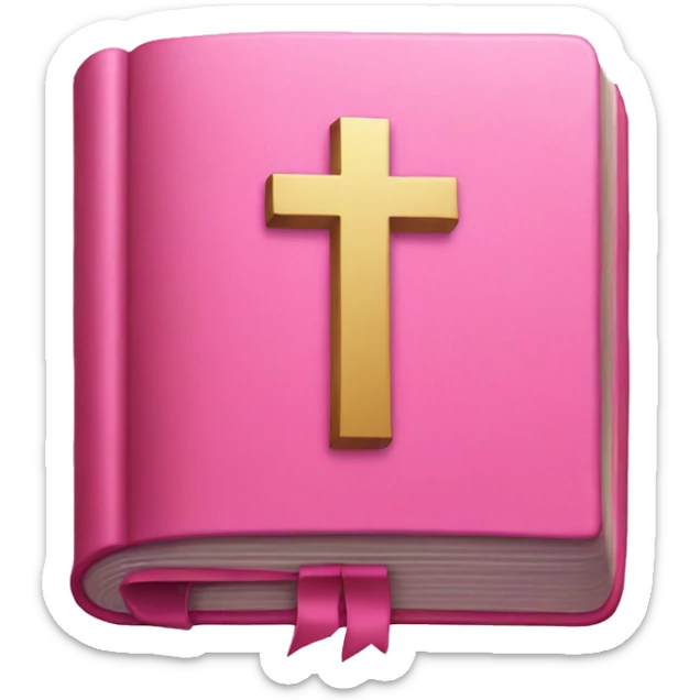 Pink bible sticker