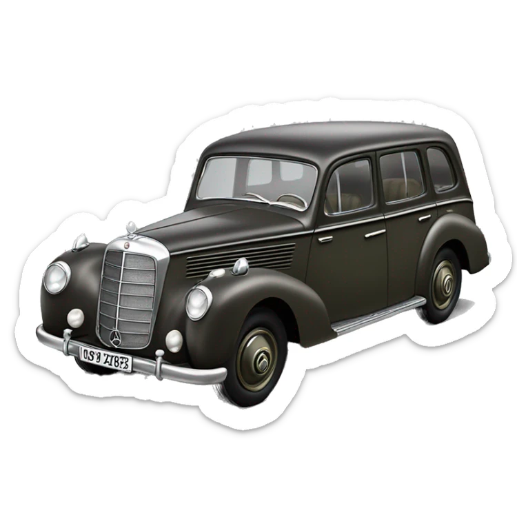  The Dark Knights 1943 WW2 Mercedes German Staff Officer’s 4-door Car sticker