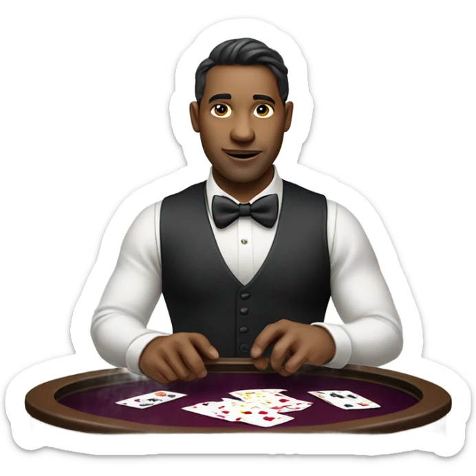 card dealer sticker