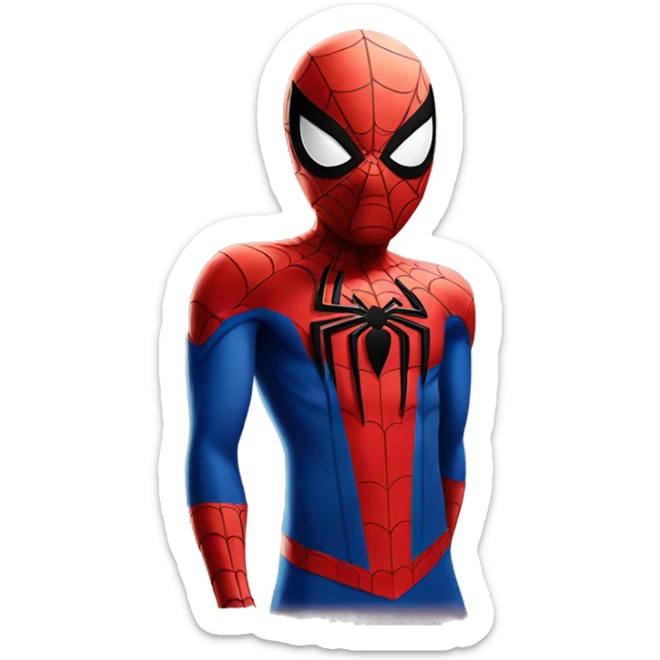 Corazón spider man sticker