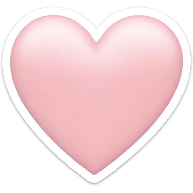 pastel pink heart sticker