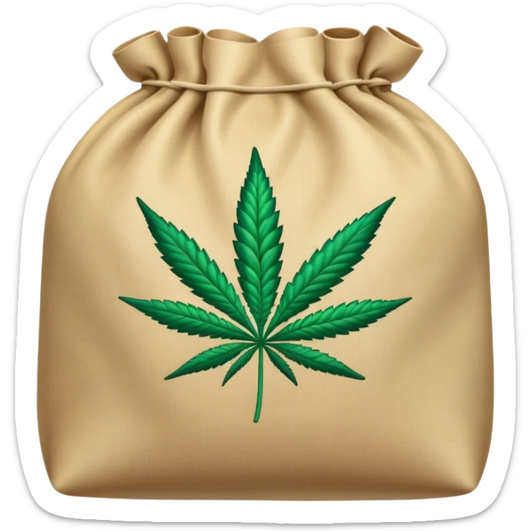 Bag of marijuana sticker