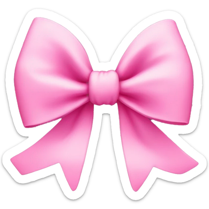 Pink bow sticker