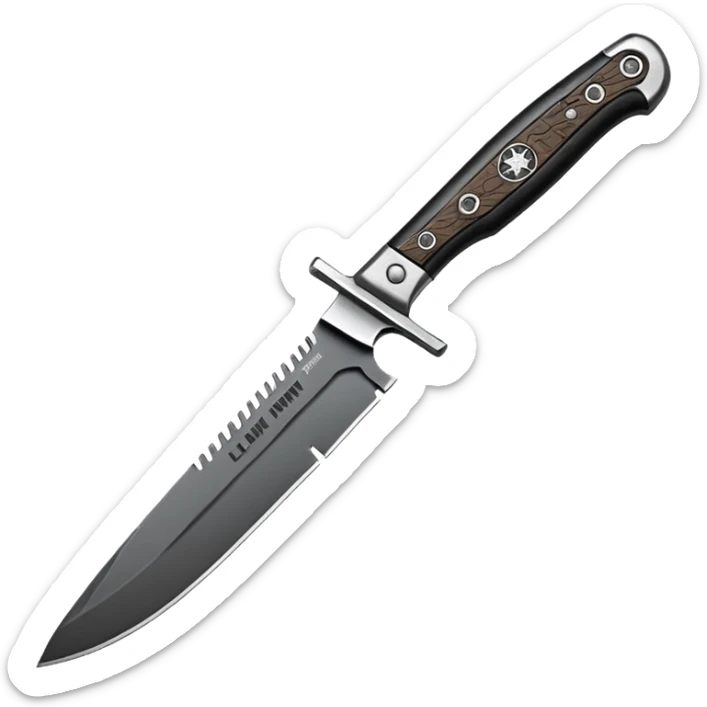 Call of duty knife with words that say Last Livin sticker