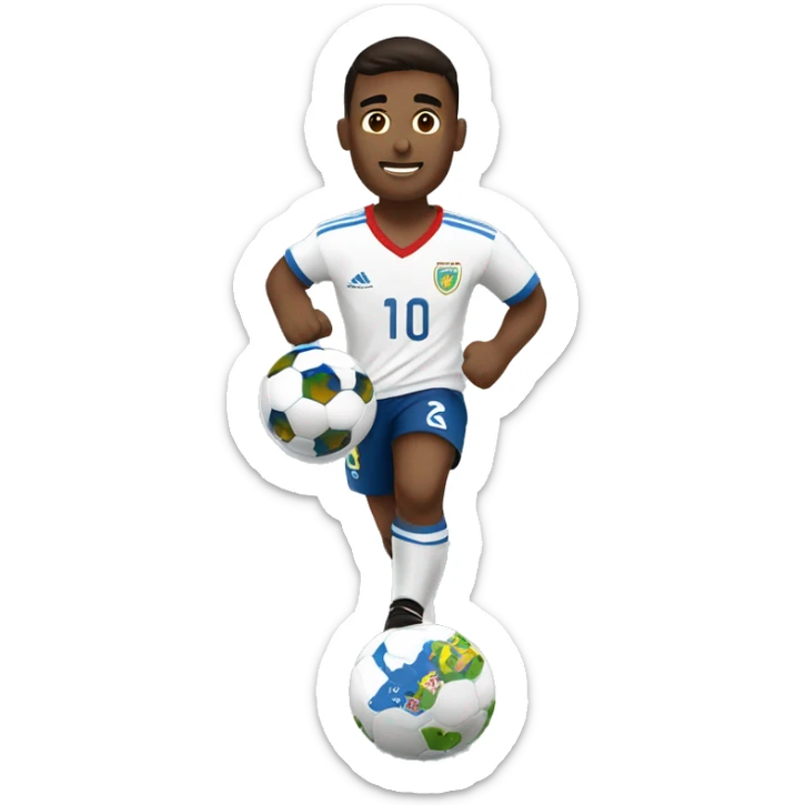 Jugador de fútbol levantando la copa del mundo  sticker