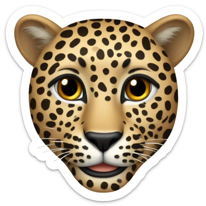 Leopard sticker