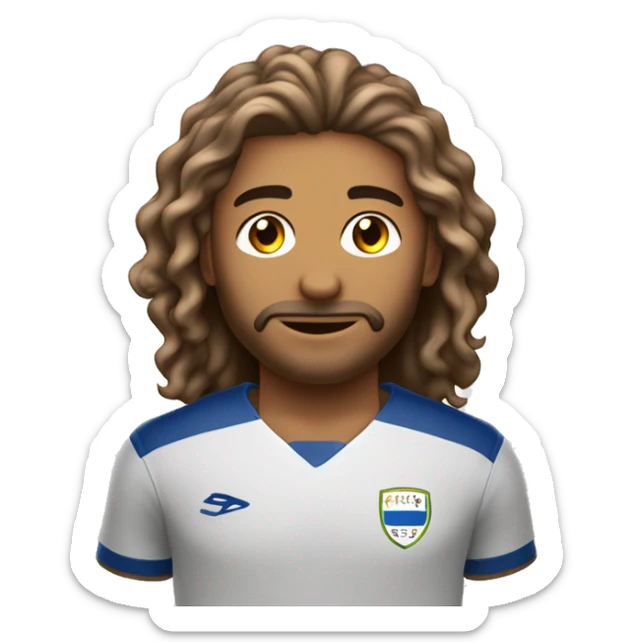 sou bonito sou criança sou bronzeado sou branco sou menino tenho cabelo um pouco longo sou jogador de futebol sticker
