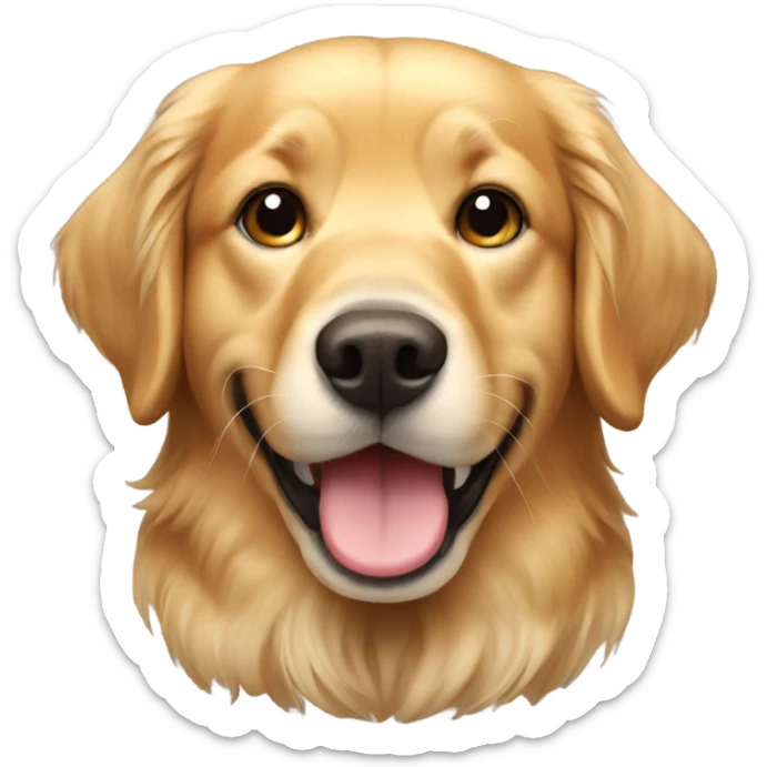 golden retriever  sticker