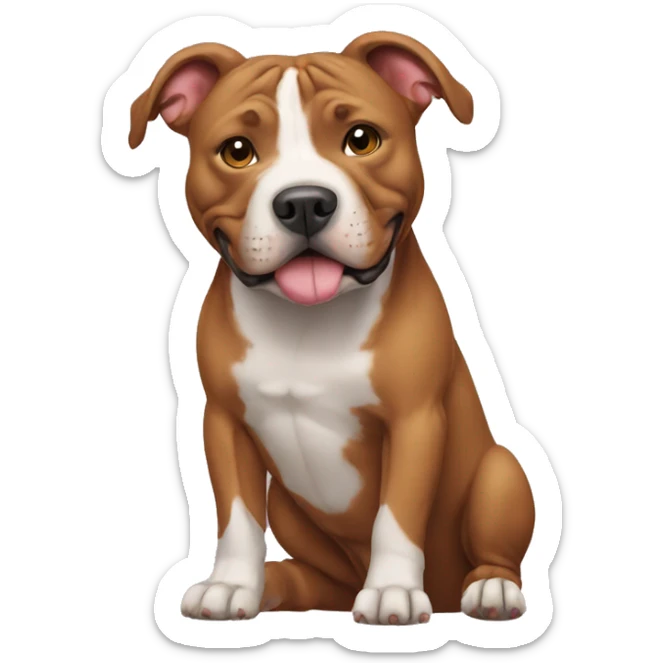 pitbull dog  sticker