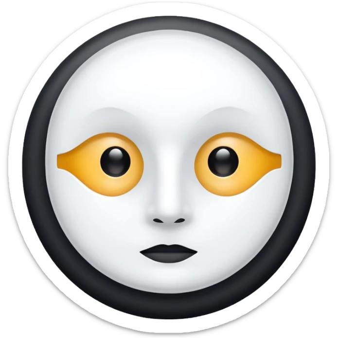 a beauty product box of skincare white rounded eyehole mask pack sticker