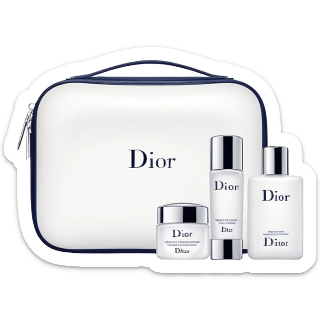 White Dior skin care Kit sticker