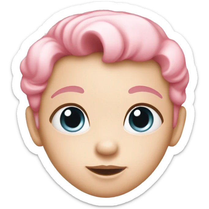 Baby pink heart sticker