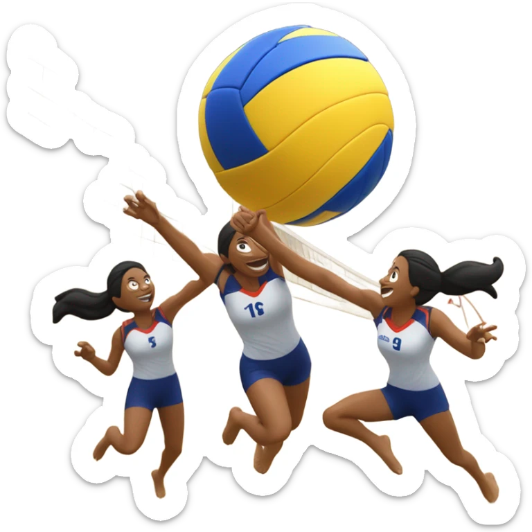 volleyball sticker