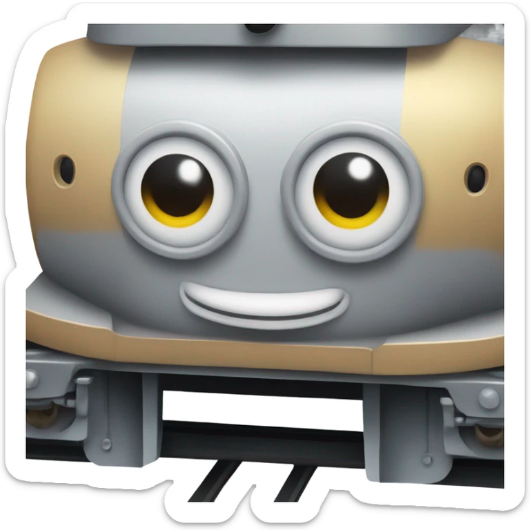 A electric locomotive (With little Kirby shiny eyes) sticker