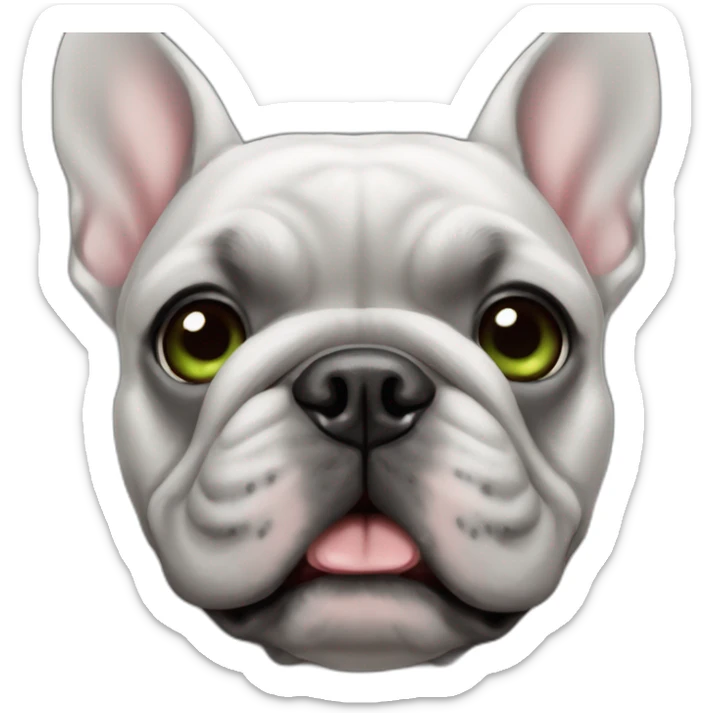 little-happy-French-bulldog-gray-color-hulk sticker