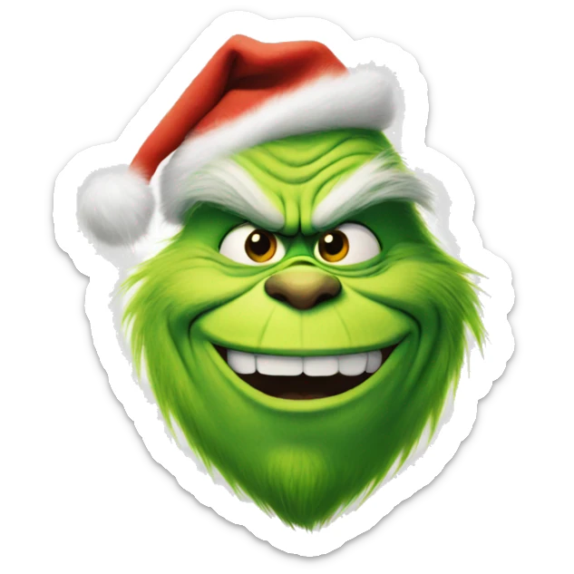 Grinch sticker