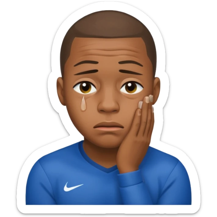 Mbappe crying sticker