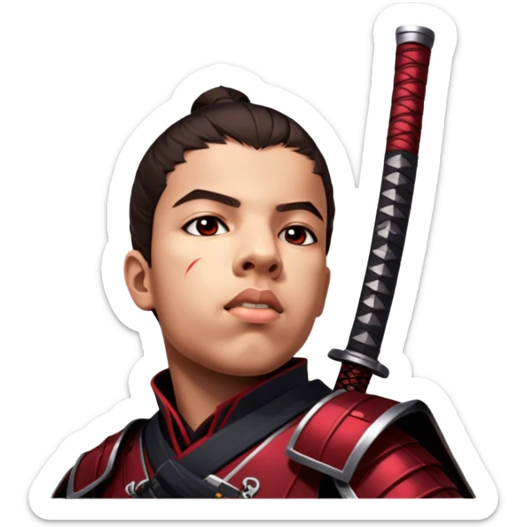 Fierce Samurai sticker