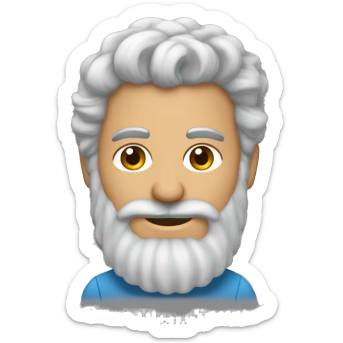 Un homme maghrébin aux cheveux très très courts avec une barbe naissante sticker