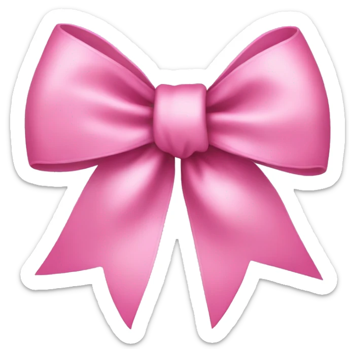 pink bow sticker