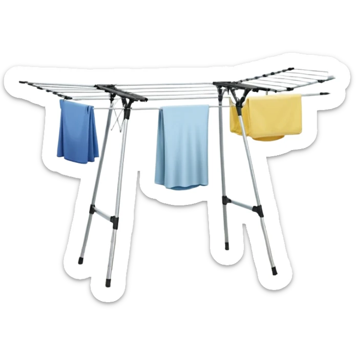 Brabantia Lift-O-Matic Outdoor 4 Arm Clothesline (197 ft/Ø 1.8") Height Adjustable, Folding Clothes Drying Rack sticker