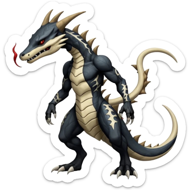  Venom-Marowak-Salandit-hybrid-fantasy-creature (full body) with markings sticker
