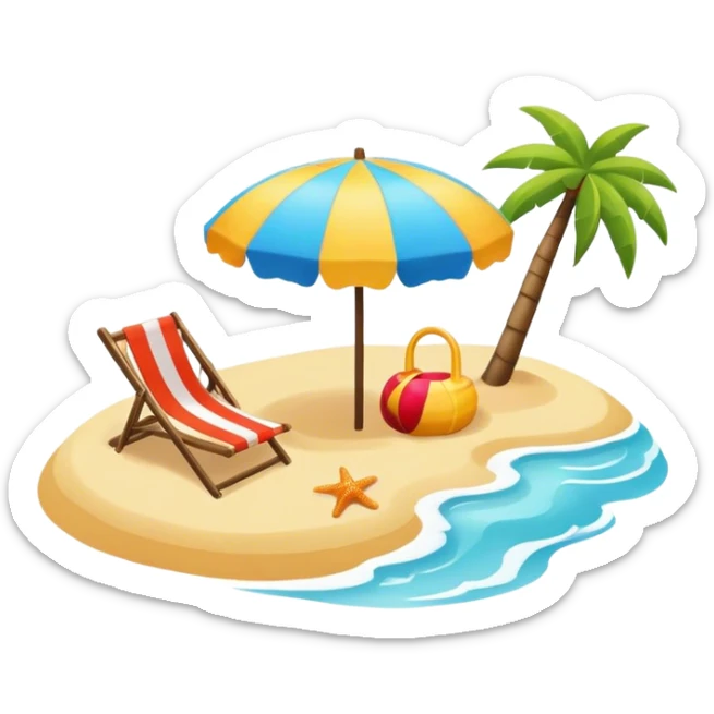 beach  sticker