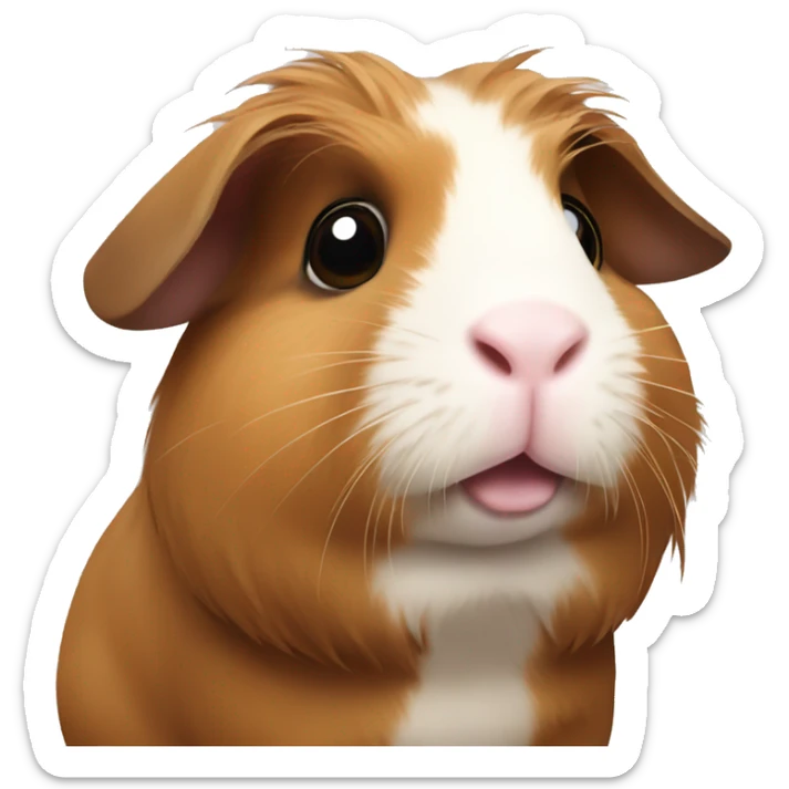Guinea pig brown sticker
