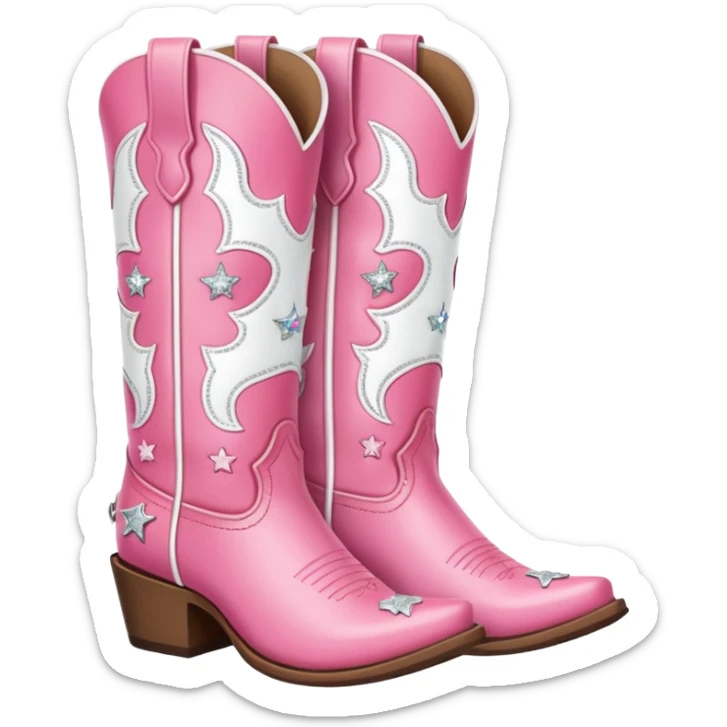 cowgirl boots cute a tiny bit of red on it NO TEAL a little girlie sticker