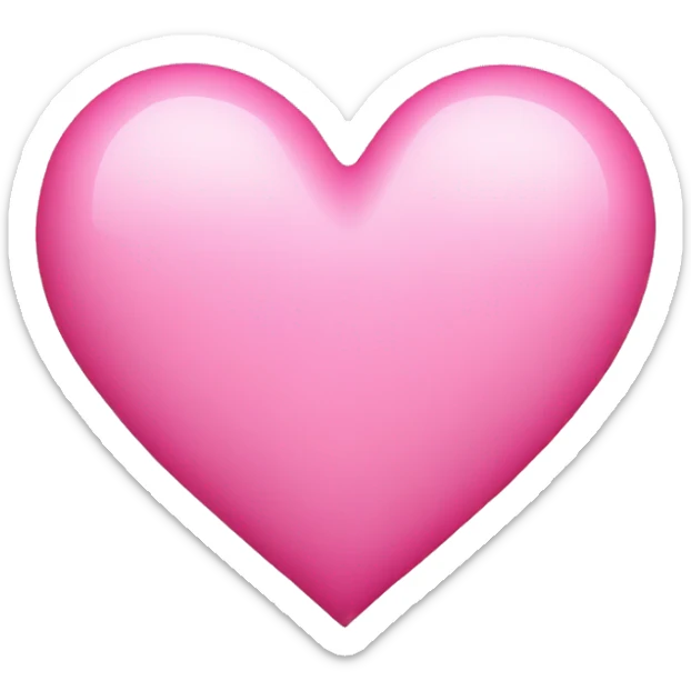 pink heart sticker