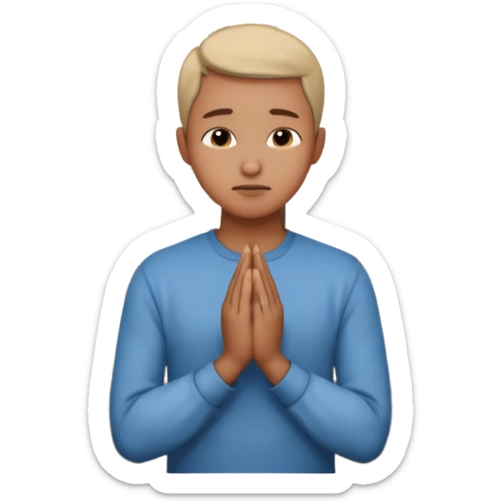 pray to the lord in the peace of our home sticker