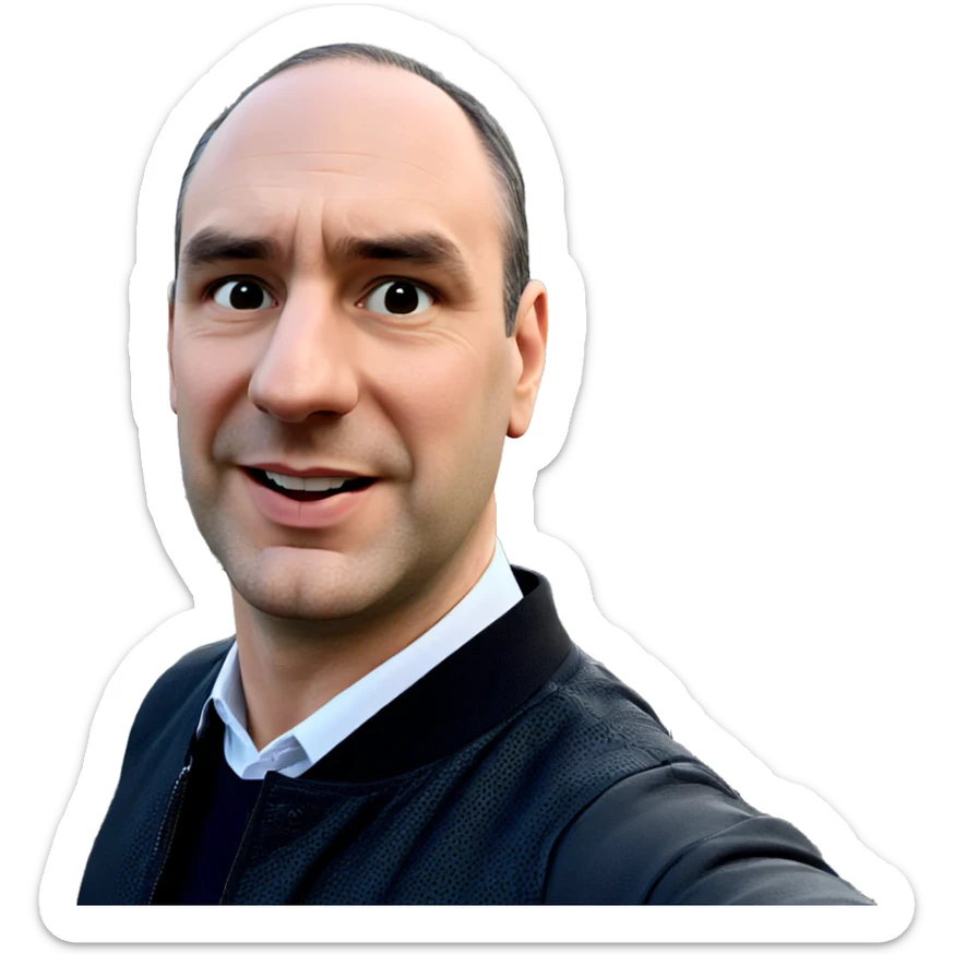 realistic boy meme expression sticker