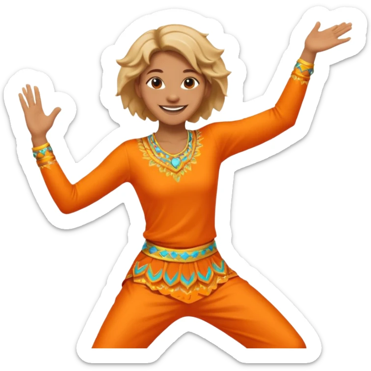 create a person emoji of Barcavibe is the superpower name Brings energy, momentum, and structure more fun and dancing sticker