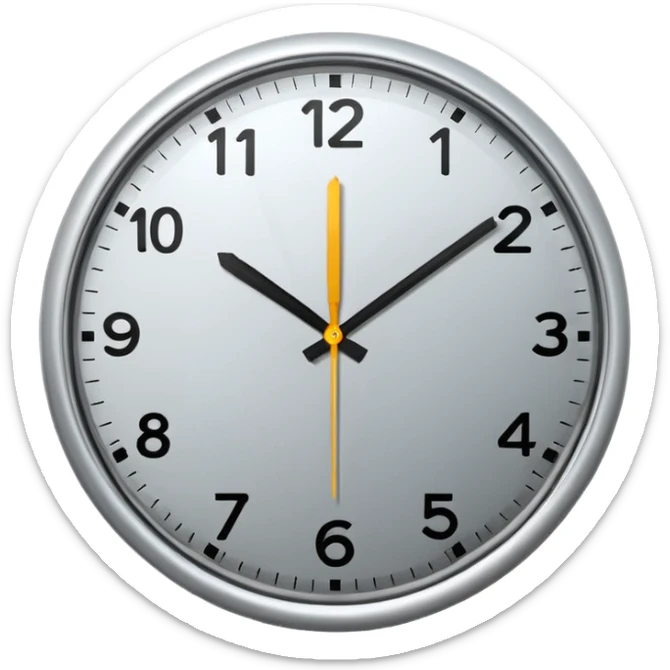 Circle Clock sticker