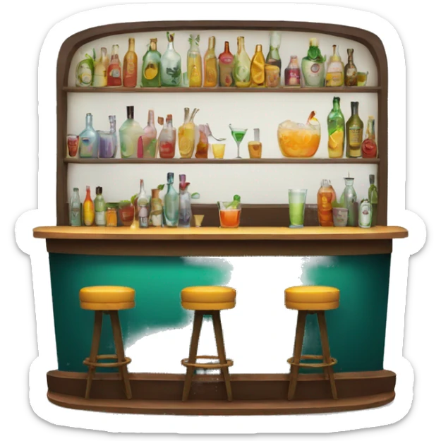Cocktail bar sticker
