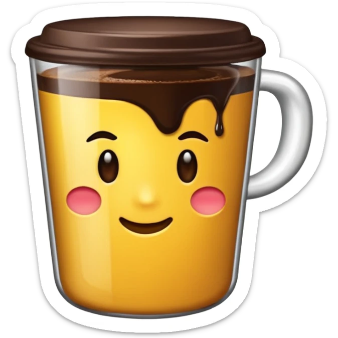 Siyah uzun kıvırcık saçları ve kahverengi gözleri olan bir kız  sticker