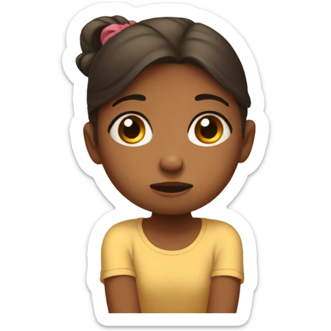 a little girl with a sore foot holds her foot sticker