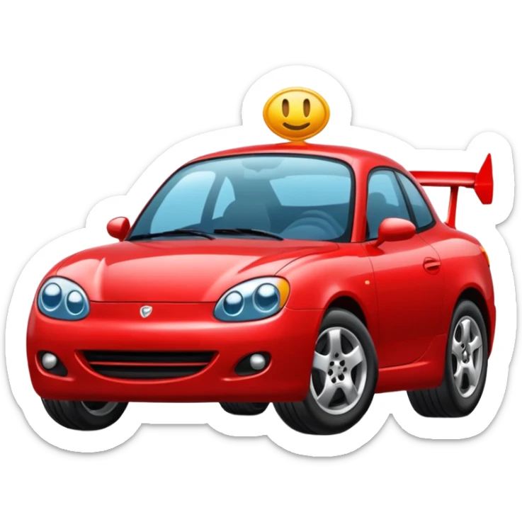 A car emoji sticker