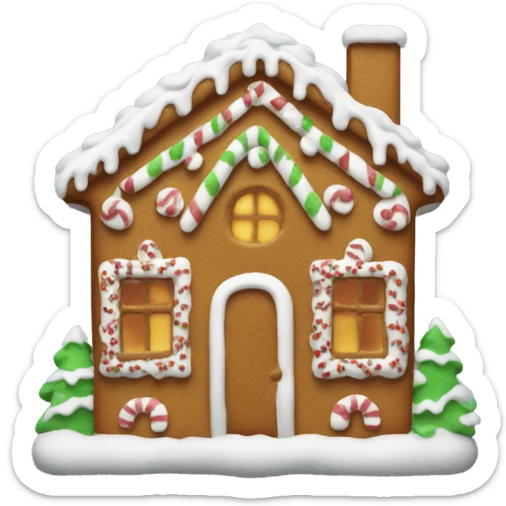 gingerbread house sticker