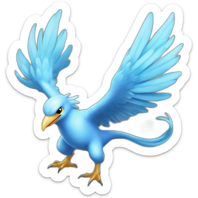 crazy funny stupid Articuno pokemon baby's realistic boku no pik o egg dual art artist sticker