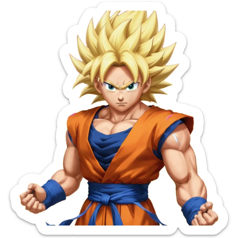 Goku super sayian ssj1,ssj2,ssj3,ssj4,ssj god,ssj blue, ssjblue kaioken, ultra instinct sticker