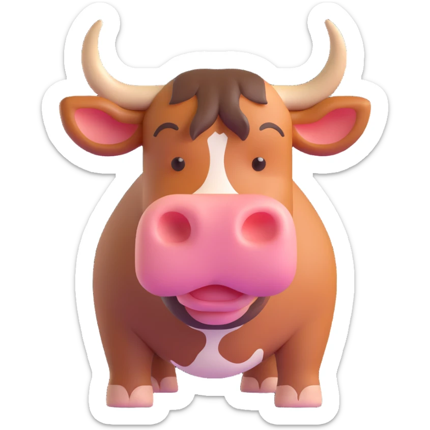 Bull sticker