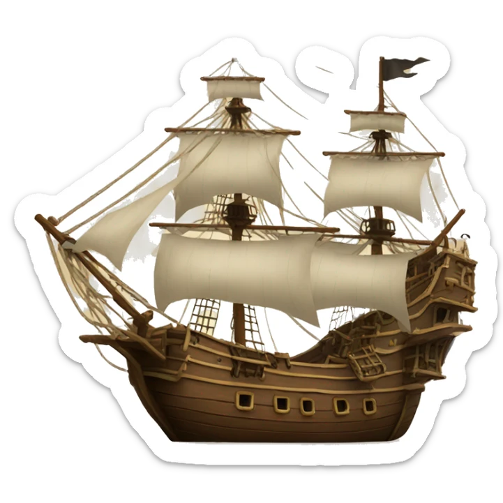 pirate ship sticker