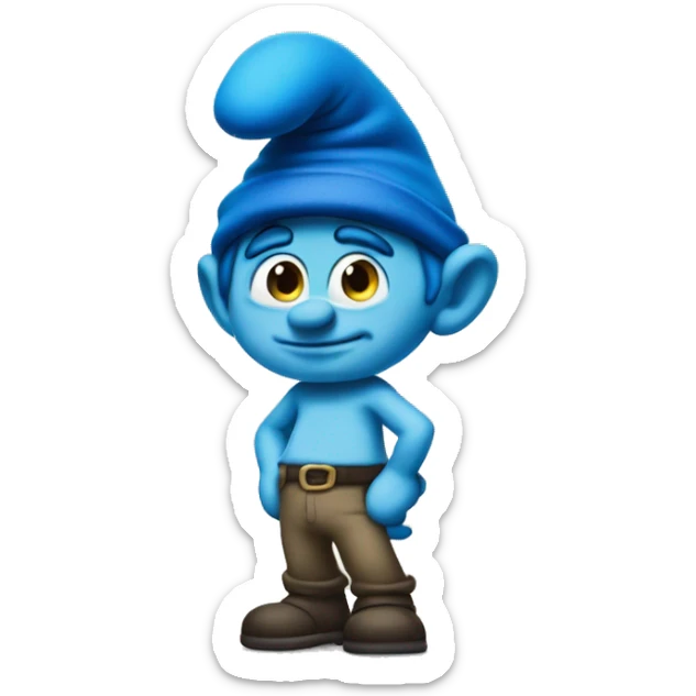 Smurf sticker