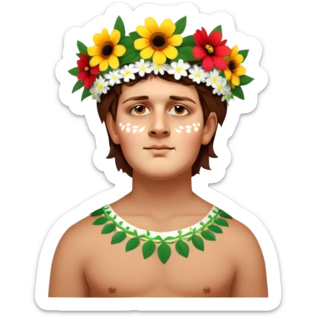 Flower-Crowned Dancer sticker