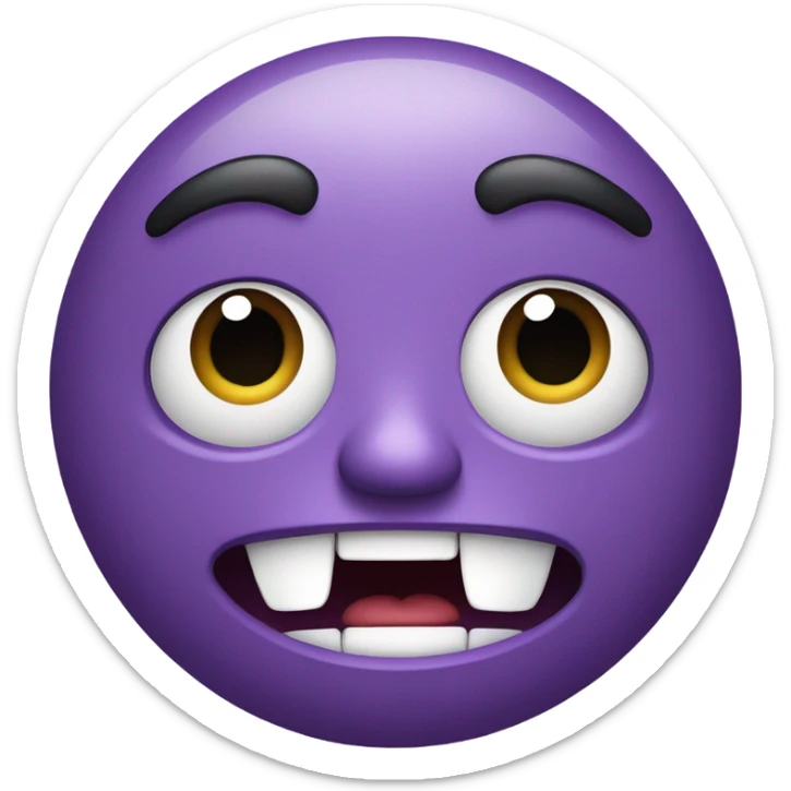 Bfdi purple face sticker