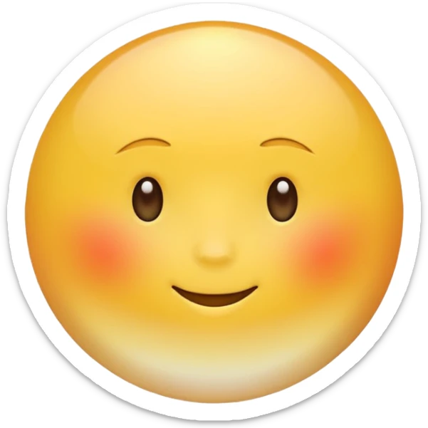 Generate a high-quality 3D cartoon-style emoji of a yellow sun, bright and cheerful, smooth gradient colors, rounded and cute appearance, simple white background, high-resolution.
 sticker