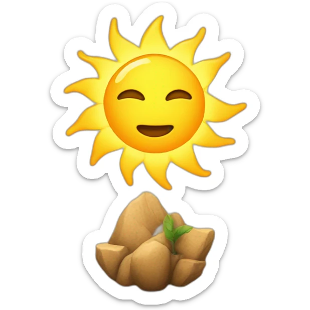 the energy of the sun sticker